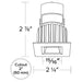 Elco E1L12 Oak 1" Square Recessed Downlight