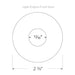 Elco E1L61 Oak 1" Trimless Round Recessed Downlight