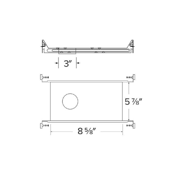 Elco E2LKF1 2" Plaster New Construction Frame for Power Pack