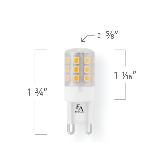 Emery Allen 3W LED Bulb, G9 Base, 2700K
