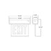 Sure-Lites ECHX Chicago Edge-Lit LED Exit Sign Trim, Recessed Mount, Stair Sign