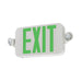 Lithonia Contractor Select ECRG LED Emergency Light/Exit Combo, Red/Green Selectable, Round Lamp Heads