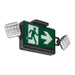 Lithonia ECRM LED Running Man Emergency Light/Exit Combo, High-output NiCad Battery - Black