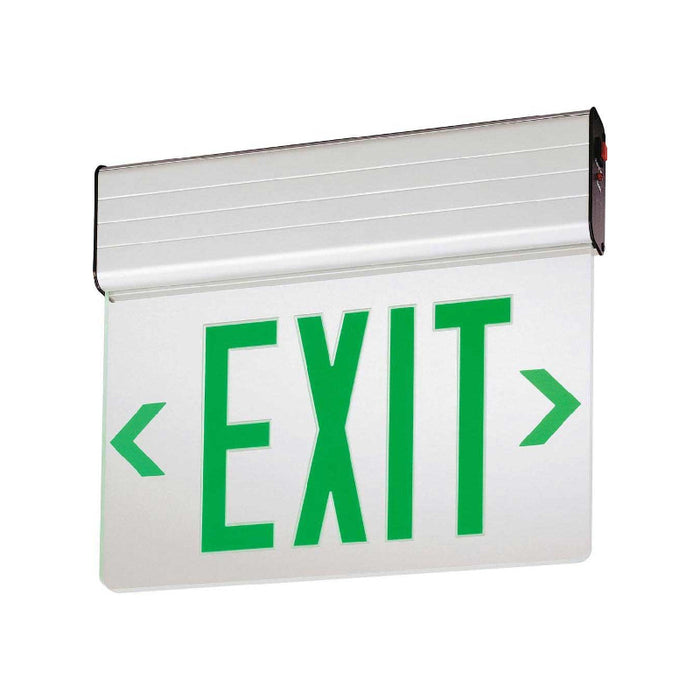 Lithonia EDG LED Edge-Lit Exits with Battery Backup, Double Face