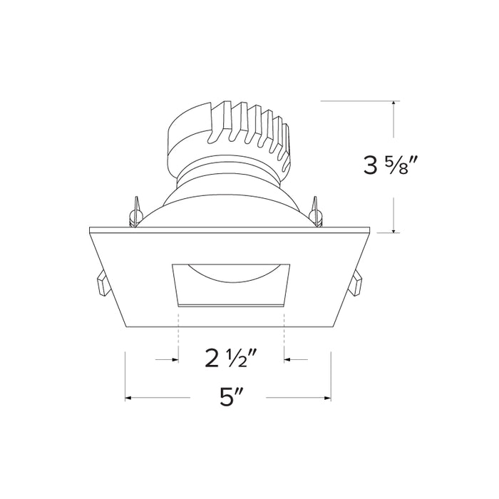 Elco EKCL4227 Pex 4" Square Adjustable Pinhole