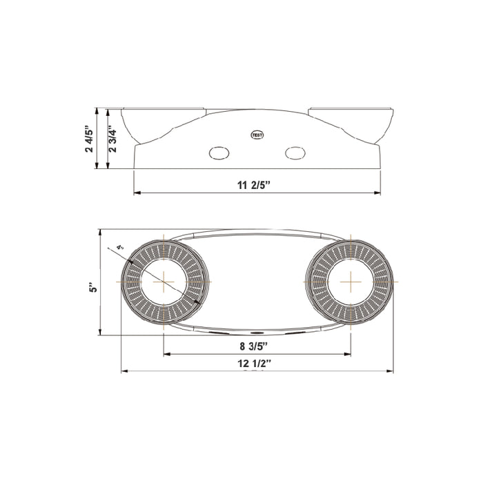 Westgate EL-EHO LED 2-Head Extra High-Output Emergency Light