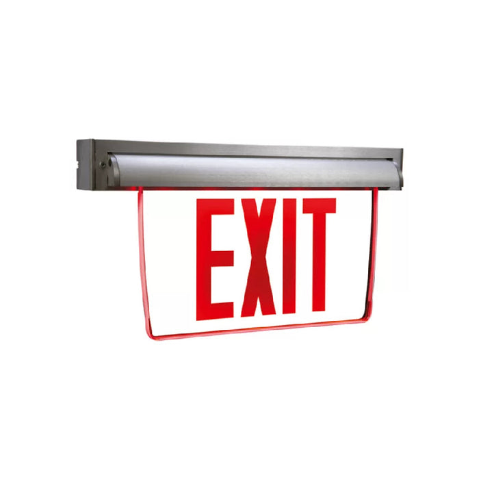 Sure-Lites EUX7 Universal Mount Edge Lit LED Exit Sign with Battery