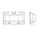 Dual-Lite EV4D-02WAL LED Architectural Emergency Light, Lamps with Wide Area Lens