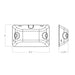 Dual-Lite EV4DB Architectural LED Emergency Light with Remote Capacity, No Self-Diagnostics, Black Finish