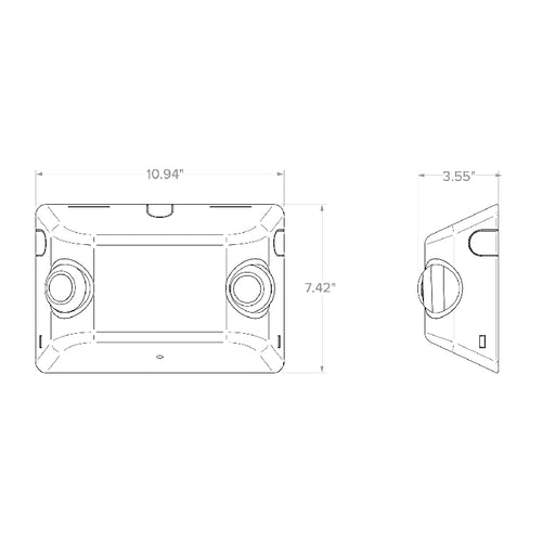 Dual-Lite EVHC High Lumen LED Emergency Light, Spectron Self-Test/ Self-diagnostics