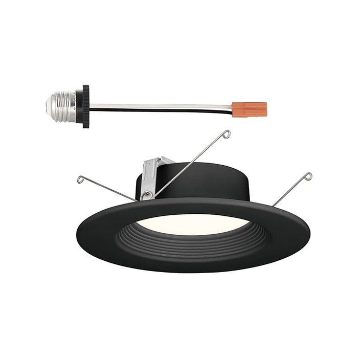 Designers Fountain Pro EVL61093T50BK 6" Integrated LED Retrofit Baffle, 5CCT Selectable