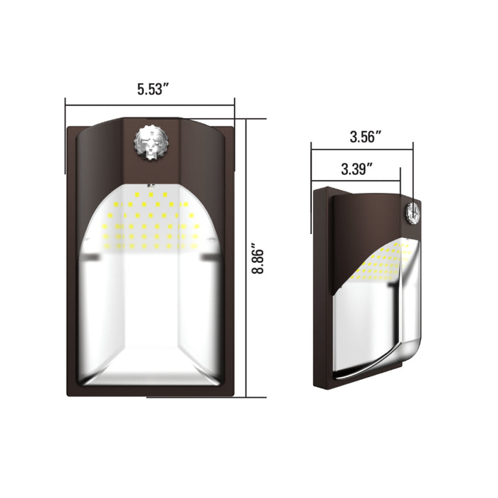 Halo EWP 12W LED Entry Wall Pack w/ Photocell, 3CCT Selectable, 120V