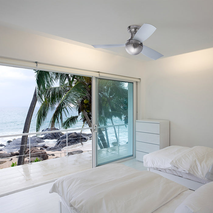 WAC F-004 Orb 44" Flush Mount Smart Ceiling Fan