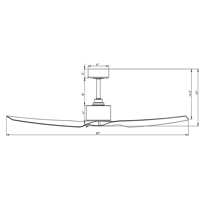 WAC F-069U Terminator 60" Smart Ceiling Fan