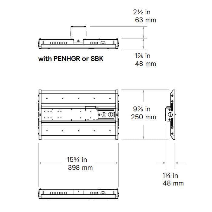 Day-Brite CFI FCY0815L8CST LED High Bay, 8000/12000/15000lm & 2 CCT Selectable