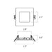 Lightolier FD3SSLMZ10SCTUW 3" LED Square Flat Downlight, Lumen & CCT Selectable