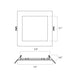 Lightolier FD6SSLMZ10SCTUW 6" LED Square Flat Downlight, Lumen & CCT Selectable
