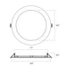 Lightolier FD8RSLMZ10SCTUW 8" LED Round Flat Downlight, Lumen & CCT Selectable