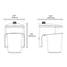 Halo FE08A40FDB 7.6W LED Wall Sconce, 4000K, 800 Lumens, 120V, Flood + Dusk-to-Dawn, Bronze Finish