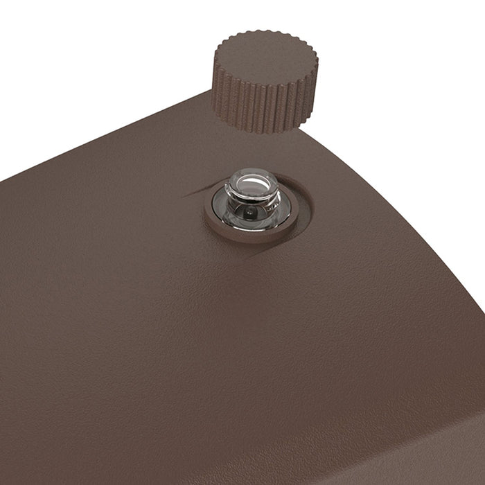 Halo FE08A40FDB 7.6W LED Wall Sconce, 4000K, 800 Lumens, 120V, Flood + Dusk-to-Dawn, Bronze Finish