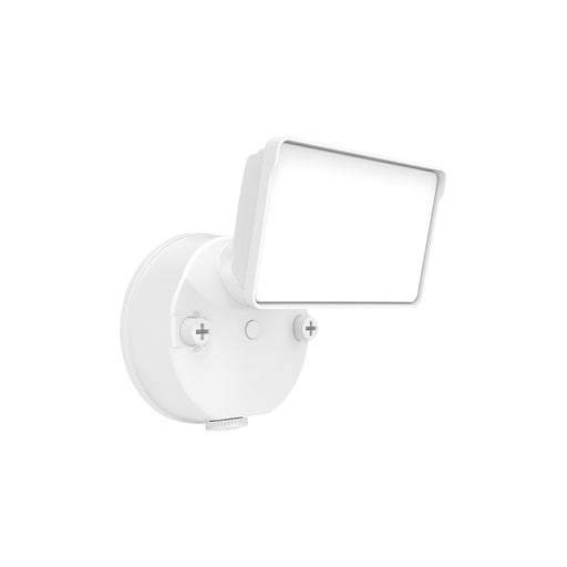 Halo FGS30CLD2D 12W/18W/27W LED Security Floodlight with Dusk to Dawn Photocell, 5CCT & 3 Lumens Selectable, 120V - White