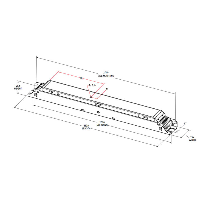 eldoLED Contractor Select FieldSET OTI 50W LED Linear Driver