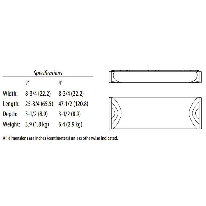 Lithonia FMLBML Boomerang 48" LED Linear Flush Mount