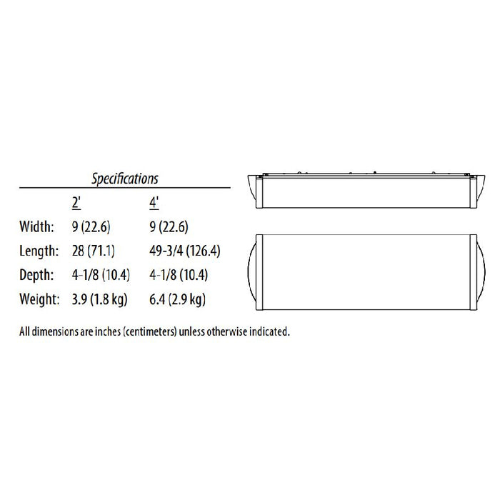 Lithonia FMLCCL Catenary 48" LED Linear Flush Mount
