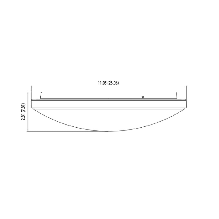 Juno FMLR 11" LED Low Profile Round Flush Mount with Interchangeable Trim, CCT Selectable