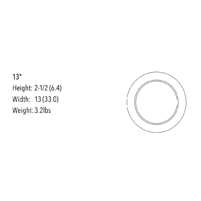 Lithonia FMML Versi Lite 13" 28W LED Flush Mount