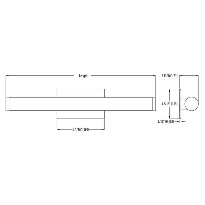 Lithonia Contractor Select FMVCCL 24" Contemporary Cylinder Vanity