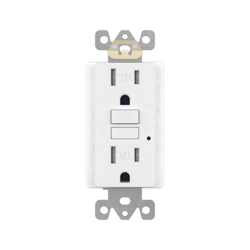 Enerlites GFTRG15 15A GFCI Tamper-Resistant Outlet, Self Testing, Self Grounding with LED Indicator Light