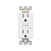 Enerlites GFTRG15 15A GFCI Tamper-Resistant Outlet, Self Testing, Self Grounding with LED Indicator Light