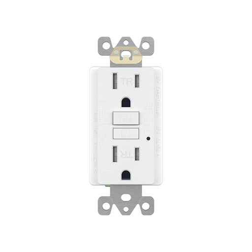 Enerlites GFTWRG15 15A GFCI Tamper Weather-Resistant Outlet, Self Testing, Self Grounding with LED Indicator Light