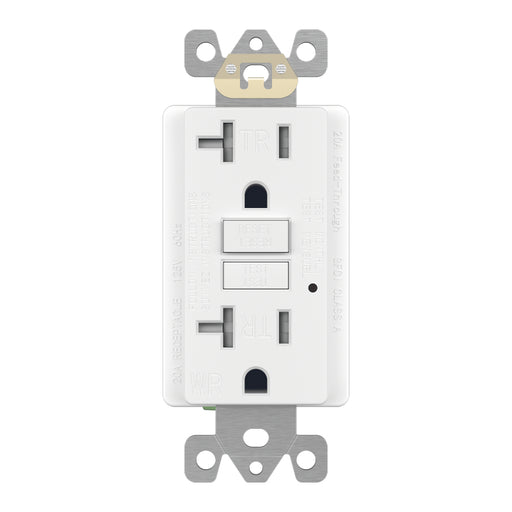 Enerlites GFTWRG20 20A GFCI Tamper Weather-Resistant Outlet, Self Testing, Self Grounding with LED Indicator Light