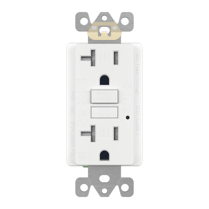 Enerlites GFTWRG20 20A GFCI Tamper Weather-Resistant Outlet, Self Testing, Self Grounding with LED Indicator Light