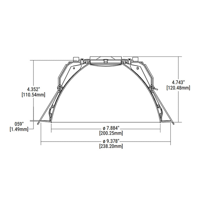 Halo HCD8TSQH 8" Square Reflector, Medium Distribution