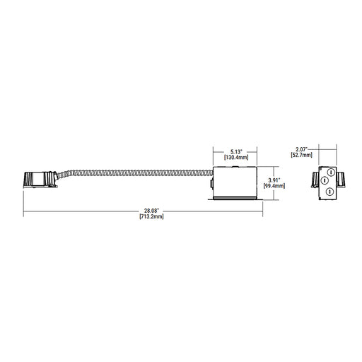Halo Commercial HCDJBLS510CSD Junction Box Fixture Kit, 500/750/1000 Lumen & 5CCT Selectable