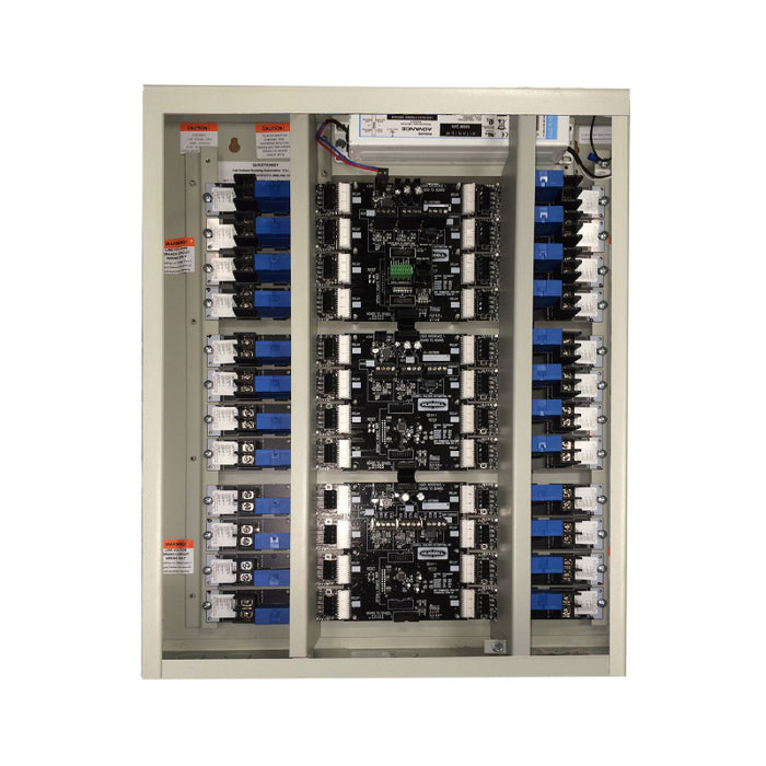NX Lighting Controls Panels CX162S163LM 16 Relay 120/277V Input, with 16-30A/1P Latching Relays NEMA 1 Surface Enclosure Master