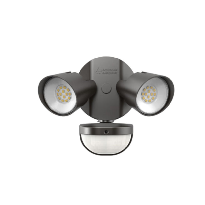 Lithonia HGX 25W 2-Head HomeGuard LED Security Light with Motion Sensor