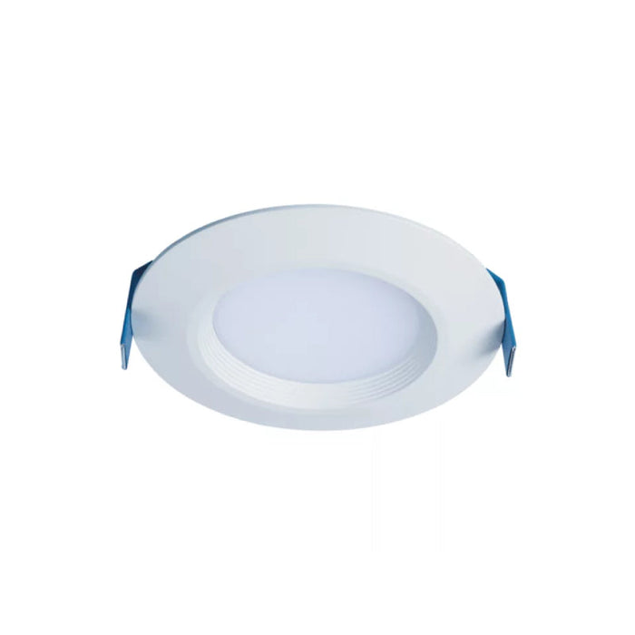 Halo HLBC4 4" Slim LED Canless Downlight, Selectable CCT, D2W, 600/900 Lumens, Dimmable, 120-277V, Matt White