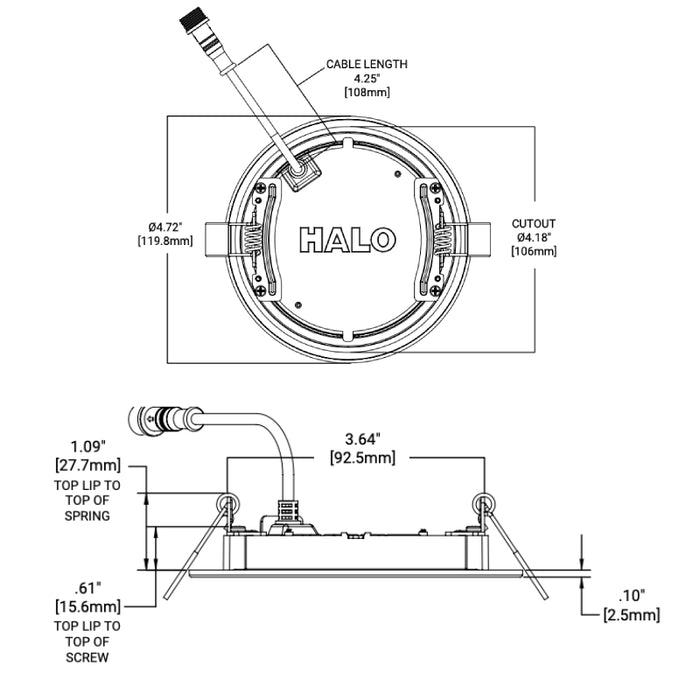 Halo HLBSL 4" Slim Canless LED Downlights, 5CCT Selectable