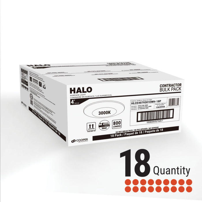 Halo HLCE4 4" Surface Mount LED Disk Light, 4000K, California