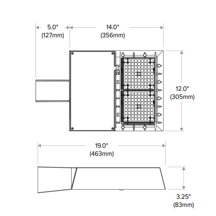 Beacon RAR1 Ratio 100W LED Area/Site Light, 4000K, Type 4 Distribution