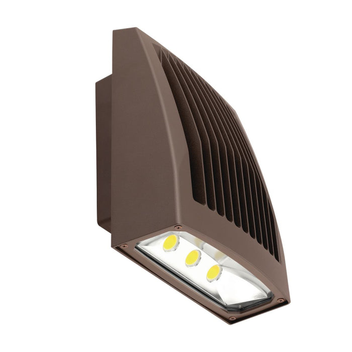 EXO SG2-50 Sling 51W LED Slender Wall Pack, 4000K 5526 Lumens, with Photocontrol, Dark Bronze,  120-277V