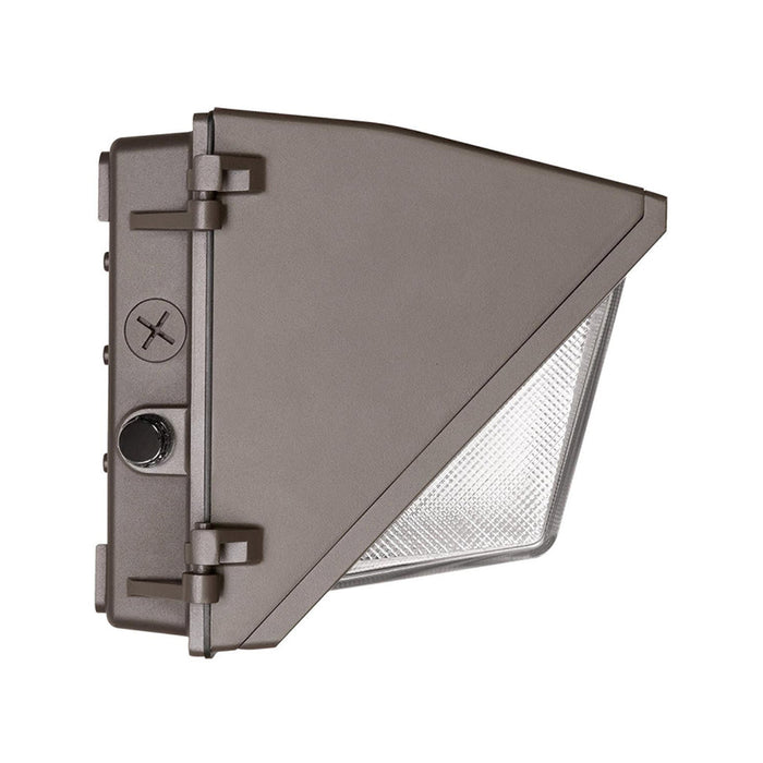 EXO WGH2 30W/40W/50W/60W/70W LED Switchable Glass Refractor Wall Pack, CCT Selectable, Up to 10700 Lumens,