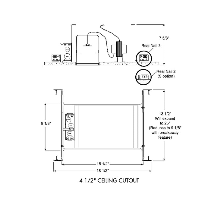 Juno IC44N 4" Round Low Voltage New Construction IC Housing