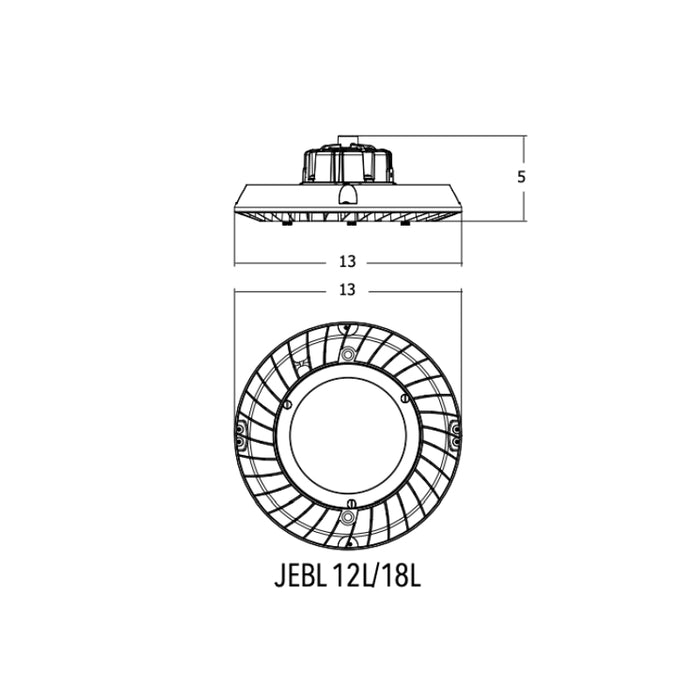 Lithonia Contractor Select JEBL 12L 92W LED Round High Bay