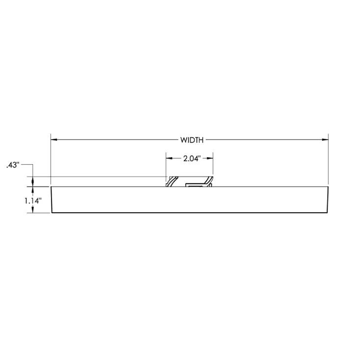 Juno JSFSQ SlimForm 14" LED Square Surface Mount Downlight, Selectable CCT