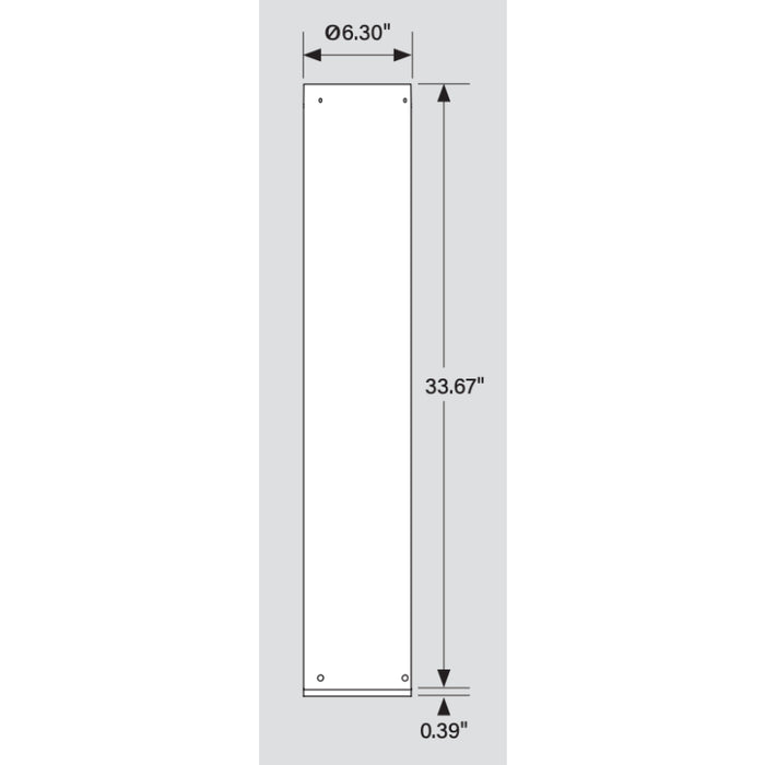 Keystone KT-BLED-6R 36" Tall Bollard Base